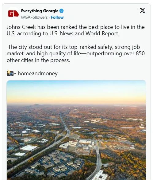 美国最宜居城市排行榜出炉 默默无闻的它全美第一