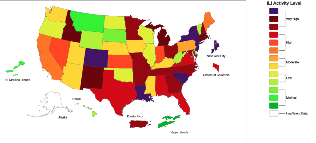 全美流感疫情加剧 已有750万人感染3100人死亡